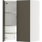 Ikea Metod Mutfak Duvar Dolabı, Aspiratör, Havstorp Kahverengi-Bej, G60XY80CM
