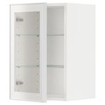 IKEA METOD mutfak duvar dolabı HEJSTA beyaz-şeffaf cam - 79490543