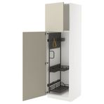 IKEA METOD temizlik dolabı HAVSTORP bej-koyu gri - 99573839