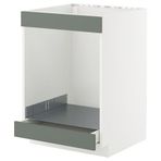 IKEA METOD/MAXIMERA ankastre fırın dolabı NICKEBO mat gri-yeşil - 49565554