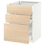 IKEA METOD/MAXIMERA çekmeceli alt dolap ASKERSUND açık dişbudak görünümlü - 49216206