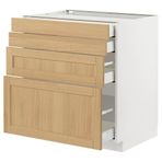 IKEA METOD/MAXIMERA çekmeceli alt dolap FORSBACKA meşe - 29509253