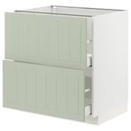IKEA METOD/MAXIMERA çekmeceli alt dolap STENSUND açık yeşil - 39486190