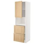 IKEA METOD/MAXIMERA mikrodalga fırın boy dolabı FORSBACKA meşe - 59509553