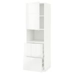 IKEA METOD/MAXIMERA mikrodalga fırın boy dolabı RINGHULT beyaz - 09457684