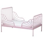 IKEA MINNEN/LINDBADEN uzayabilen çocuk karyolası açık pembe - 00010189