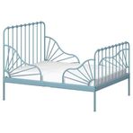 IKEA MINNEN/LURÖY uzayabilen çocuk karyolası gri-mavi - 29580126