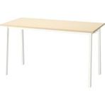 IKEA Mıttzon Çalışma Masası Huş Kaplama Beyaz 140 x 68 cm