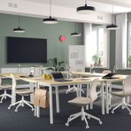 IKEA MITTZON çalışma masası huş kaplama-beyaz - 29532994