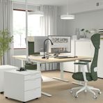IKEA MITTZON çalışma masası huş kaplama-beyaz - 49528118