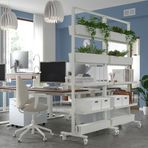 IKEA MITTZON tekerlekli panel için kablo kutusu beyaz - 30528632