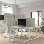IKEA MITTZON yüksekliği ayarlanabilen çalışma masası beyaz - 19528563