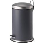 Ikea Mjösa Çöp Kutusu, Koyu Gri, 12 Lt Pedallı - 12 LİTRE