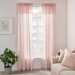 IKEA MOALISA fon perde/2 kanat pembe - 20499507