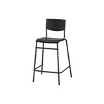 IKEA Modern AKDENİZ STIG siyah 63 cm modern bar sandalyesi Kumaş yok 1 Yıl Bar Sandalyesi Siyah Metal 90