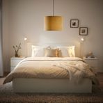 IKEA MOLNSKIKT abajur başlığı koyu sarı kadife - 30514512