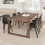 IKEA MÖRBYLANGA/ODGER yemek masası takımı meşe kaplama-antrasit - 59305061