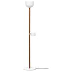 IKEA MOSSPLYM yer ve okuma lambası beyaz-koyu kahverengi - 10613768
