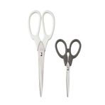 IKEA Mutfak Makası, Paslanmaz Çelik, 13 cm ve 20 cm, Beyaz ve Siyah