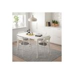 IKEA Mutfak Masası Takımı Beyaz 4 Sandalyeli Mutfak Masası Takımı 75cmx125cm