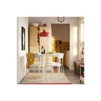 IKEA mutfak masası takımı, beyaz, 4 sandalyeli, sabit, 107 cm