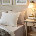 IKEA NATTJASMIN lastikli çarşaf açık bej - 10442743