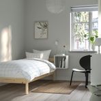 IKEA NEIDEN/LINDBADEN tek kişilik karyola çam - 49496004