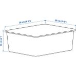 IKEA Nojıg Bej Kutu Masaüstü Çekmece Içi Evrak Aksesuar Saklama Kutusu Düzenleyici 20 x 25 x 10 cm