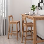 IKEA NORDVIKEN bar sandalyesi antika vernik - 90488548