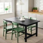 IKEA NORDVIKEN/RÖNNINGE yemek masası takımı siyah-yeşil - 99305158