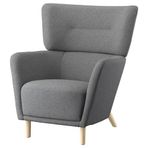 IKEA Oskarshamn Tibbleby Bej-Gri Tekli Koltuk