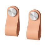 IKEA Östernäs Kulp, Tabaklanmış Deri, 65 Mm, 2 Adet