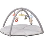 IKEA Oyuncaklı Bebek Oyun Halısı 90X49 cm Meridyendukkan Gri Renk Aktivite-Bebek Jimnastiği Oyun Halısı - 90 x 45 cm