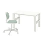 IKEA PAHL çalışma masası ve sandalye beyaz-açık yeşil - 09553459