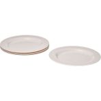 IKEA Paradisisk 26 CM 4 Adet Kırık Beyaz Tabak Seti
