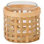 IKEA PAVEFINK tealight mumluk bambu - 20609978