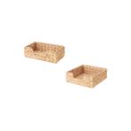 IKEA Peçetelik 2'li Set Hasır 22x13 Cm Ve 18x18 Cm Su Sümbülü Dekoratif Düzenleyici cissanhasır2li