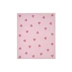 IKEA Pembe Kalp Desenli Çocuk Oda Halısı, 133x160 Cm Kauçuk Kaymaz Taban