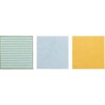 IKEA Pepprig Çift Taraflı Çok Renkli 28X28 cm Mikrofiber Bez 3'lü