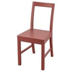IKEA Pinntorp Kırmızı Ahşap Sandalye
