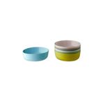 IKEA Plastik Kalas Tabak Seti Pastel Tonlar 6 Adet Çukur Tabak Modern BPA Free 6 Parça Sarı Yuvarlak 19