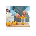 IKEA Plastik Limon Sıkacağı Çap: 15 Cm Pratik Sıkacak Sarı Renk Limon Portakal Suyu Narenciye Sıkıcı