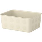 IKEA Plastik Plastik Nojıg Düzenleme Saklama Kutusu - 20X25X10 cm - Bej 1 Bej 20 x 20 Dolap / Çekmece Iç