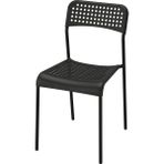 IKEA Plastik Sandalye, Siyah Renk Meridyendukkan Salon-Mutfak Sandalyesi