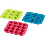 IKEA PLASTIS Buz Kalıbı Yeşil Pembe Turkuaz 18x18 cm