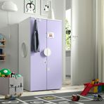 IKEA PLATSA/SMASTAD çocuk dolabı beyaz-lila - 39546523