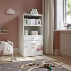 IKEA PLATSA/SMASTAD çocuk şifonyeri beyaz - 49387806
