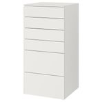 IKEA PLATSA/SMASTAD çocuk şifonyeri beyaz - 59387655