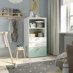 IKEA PLATSA/SMASTAD çocuk şifonyeri beyaz-açık yeşil - 69544669