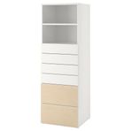 IKEA PLATSA/SMASTAD çocuk şifonyeri beyaz-huş - 89388984